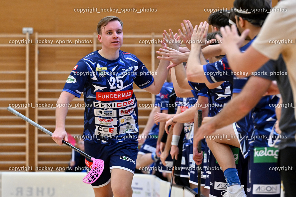 VSV Unihockey vs. Wiener Floorball Verein | #25 Jan Blazic VSV Unihockey, VSV Unihockey vs. Wiener Floorball Verein, VSV Unihockey vs. Wiener Floorball Verein am 18.05.2025 in Villach (Ballspielhalle St. Martin), Austria, (Photo by Bernd Stefan)