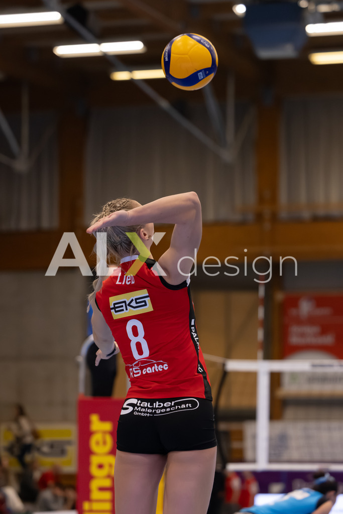 Volleyball I Frauen I Saison 2025-2026 I Volleyball NLA | Women I Round 16 I VC Kanti Schaffhausen - Viteos NUC I 31.01.2026 | 8 Lina-Marie Lieb (DE) (VC Kanti Schaffhausen) – Aussen - Realisiert mit Pictrs.com