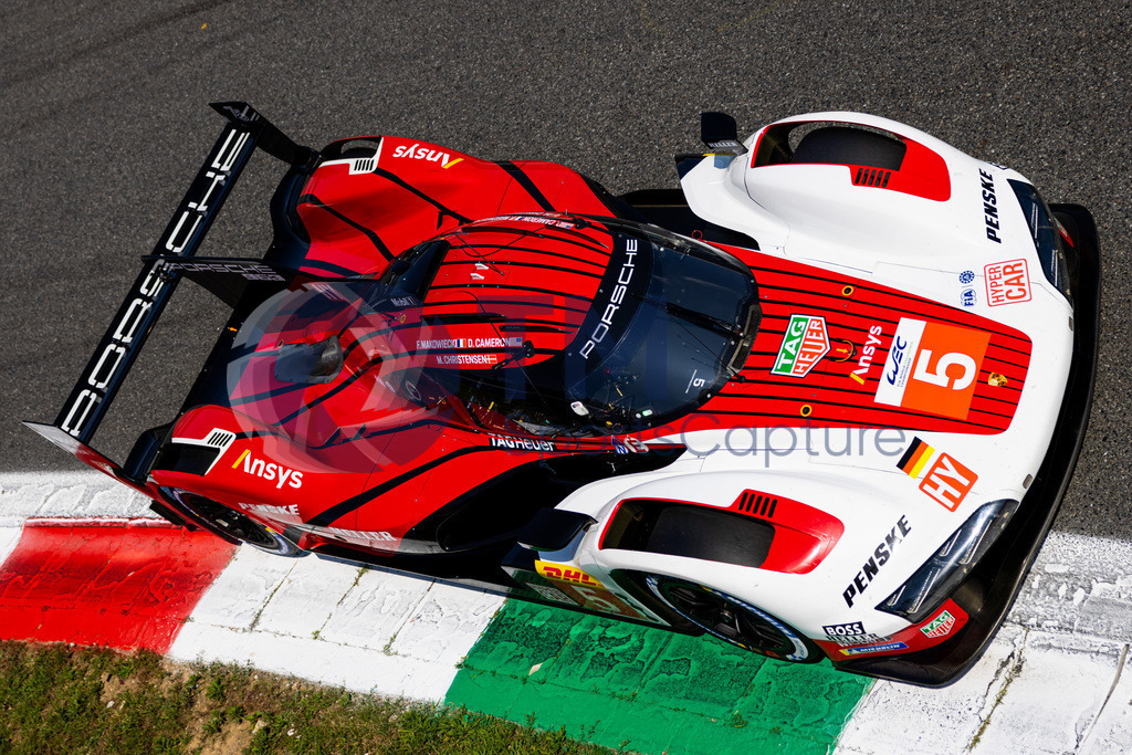 Trainproduction-20230708-0162 | MONZA,ITALY,08.Jul.23 - MOTORSPORTS - WEC, FIA World Endurance Championships, 6h of Monza, Autodromo Monza. Image shows Dane Cameron (USA), Michael Christensen (DEN) and Frederic Makowiecki (FRA/Porsche Penske Motorsport). Photo: Trainproduction / Matthias Trinkl