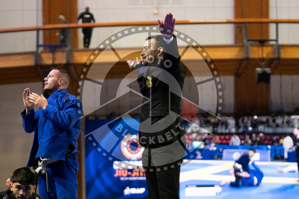 20240119PBB0364 | Fighters compete during the IBJJF European Championship in Paris, France, on January 19, 2024.