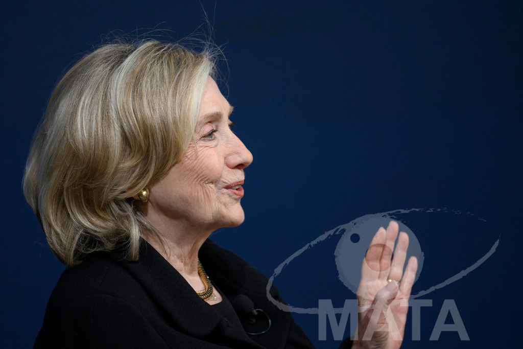 _DWA3755 | Die US-Politikerin Hillary Clinton auf der Veranstaltung Bridging Scholarship and Statecraft im Rahmen der Münchner Sicherheitskonferenz 2026. München, 13.02.2026 Bayern Deutschland  - Realisiert mit Pictrs.com