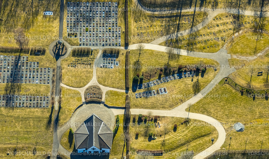 Wenden250307546Ottfingen-2 | Luftbild, Friedhof Ottfingen, Formen und Farben, Ottfingen, Wenden, Sauerland, Nordrhein-Westfalen, Deutschland