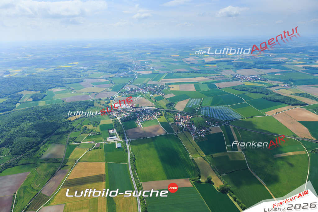 Luftbild von  Gallmersgarten - Luftaufnahme wurde 2015 von https://frankenair.de mittels Flugzeug (keine Drohne) erstellt - die Geschenkidee