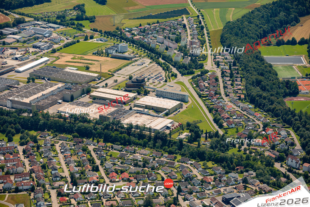 Das Luftbild zeigt :  Pfullendorf - Die Luftaufnahme wurde 2024 vom UL-Flugzeug aus erstellt ( keine Drohne ) - Hochauflösende Luftaufnahme - Für grossformatige Ausdrucke geeignet. Die Geschenkidee !Mit Lizenz und Bildrechte bestellbar