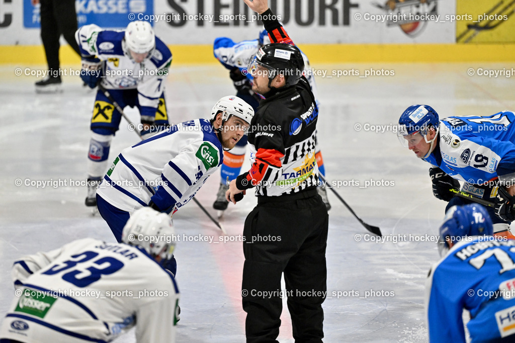 ESC SPARKASSE STEINDORF vs. UECR Huben  | WIDMANN Florian Referee, #18 Pewal Martin ESC Steindorf, ESC SPARKASSE STEINDORF vs. UECR Huben , ESC SPARKASSE STEINDORF vs. UECR Huben  am 06.02.2026 in Steindorf (Ossiachersee Halle), Austria, (Photo by Bernd Stefan)