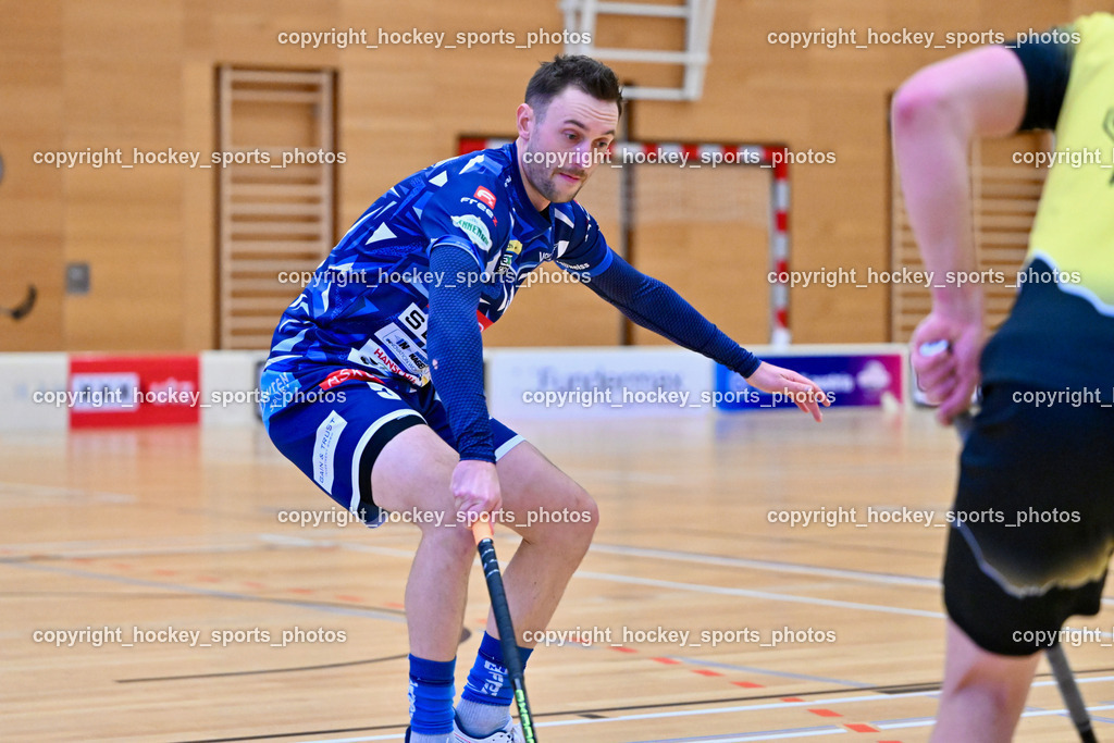 VSV Unihockey  vs. FBK Loka  | #5 Michael Kanduth VSV Unihockey, VSV Unihockey  vs. FBK Loka , VSV Unihockey  vs. FBK Loka  am 25.01.2026 in Villach (Ballspielhalle St. Martin), Austria, (Photo by Bernd Stefan)