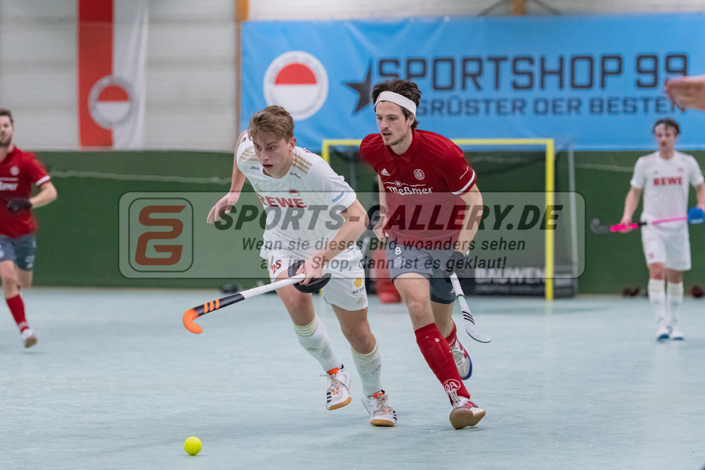 HK_20230128_103628 | 1. Bundesliga 1/4 Finale ( Herren ) Rot-Weiss Köln - Club an der Alster am 28.1.2023 Rot-Weiss Köln  , Köln , Henrik Siegburg ( Rot-Weiss Köln #25 )