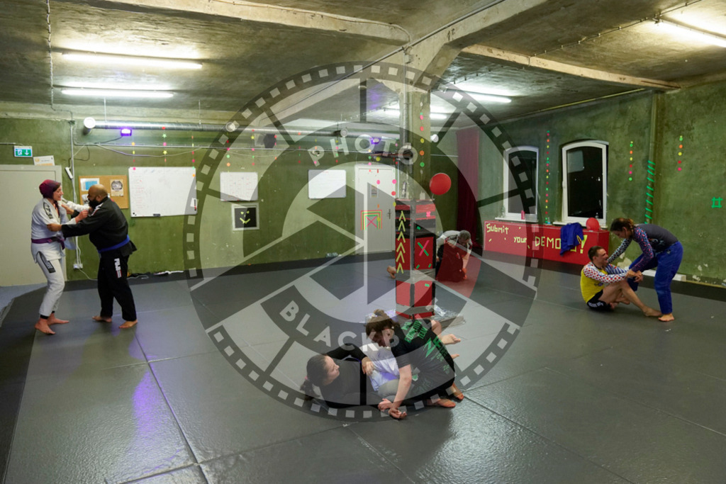 20240413PBB8127 | Fighters compete during the Grapplethon 24hours of rolling for a reason in Hamburg, Germany, on April 13, 2024.