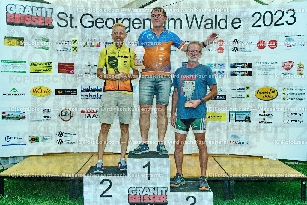 ALP8010_XXIX_GRANITBEISSER_Siegerehrung | (C)FotoLois.com, Alois Spandl, 29. GRANITBEISSER - Mountainbike-Marathon in St. Georgen am Walde, Start/Ziel/Siegerehrung, Sa 2. September 2023.