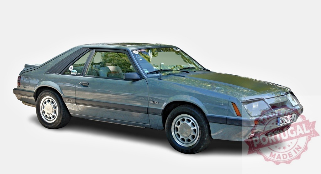 Classic Ford Mustang 5.0 LX showcasing its iconic style and performance | Ford Mustang 5.0 LX exhibiting its timeless design and powerful presence - Realized with Pictrs.com