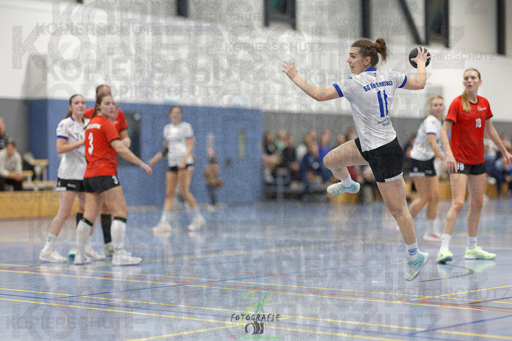Frauen 2. Bezirksklasse; SG Rechtenbach - HSG Linden II | Frauen 2. Bezirksklasse; SG Rechtenbach - HSG Linden II am 16.11.2025 in Rechtenbach (Sporthalle Rechtenbach)Photo © 2025 - Jörg Heinrich - Realisiert mit Pictrs.com