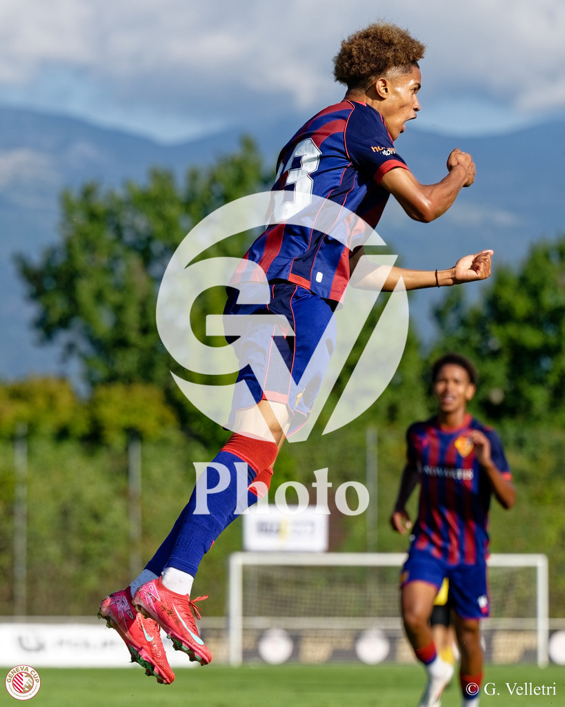 GenevaCup Group Phase - FC Basel v Meyrin FC | during the GenevaCup Group Phase match between FC Basel and Meyrin FC at Stade des Arberes in Meyrin, Switzerland
