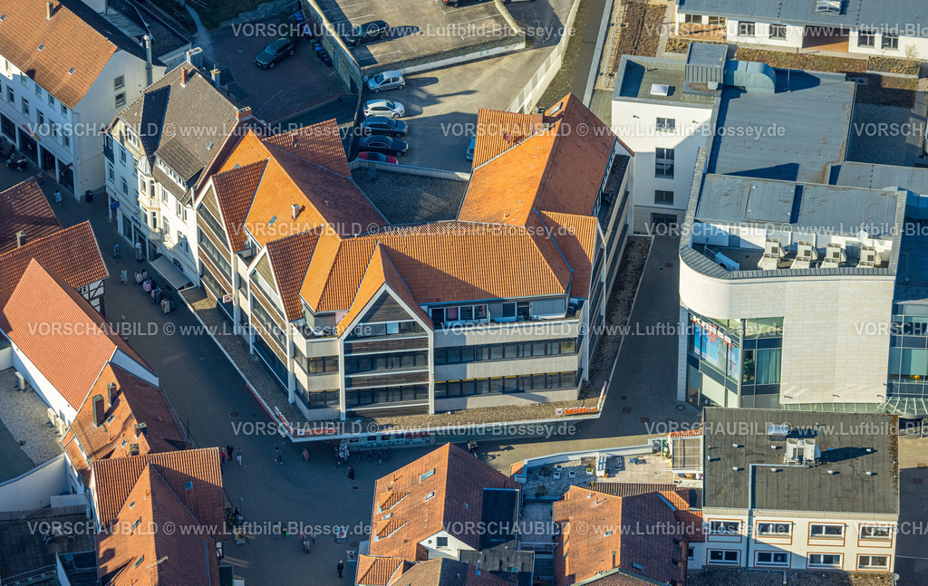 Soest250306563 | Luftbild, Einkaufszentrum Müller Drogerie und Kress Modehaus, Brüderstraße, Soest, Soester Börde, Nordrhein-Westfalen, Deutschland