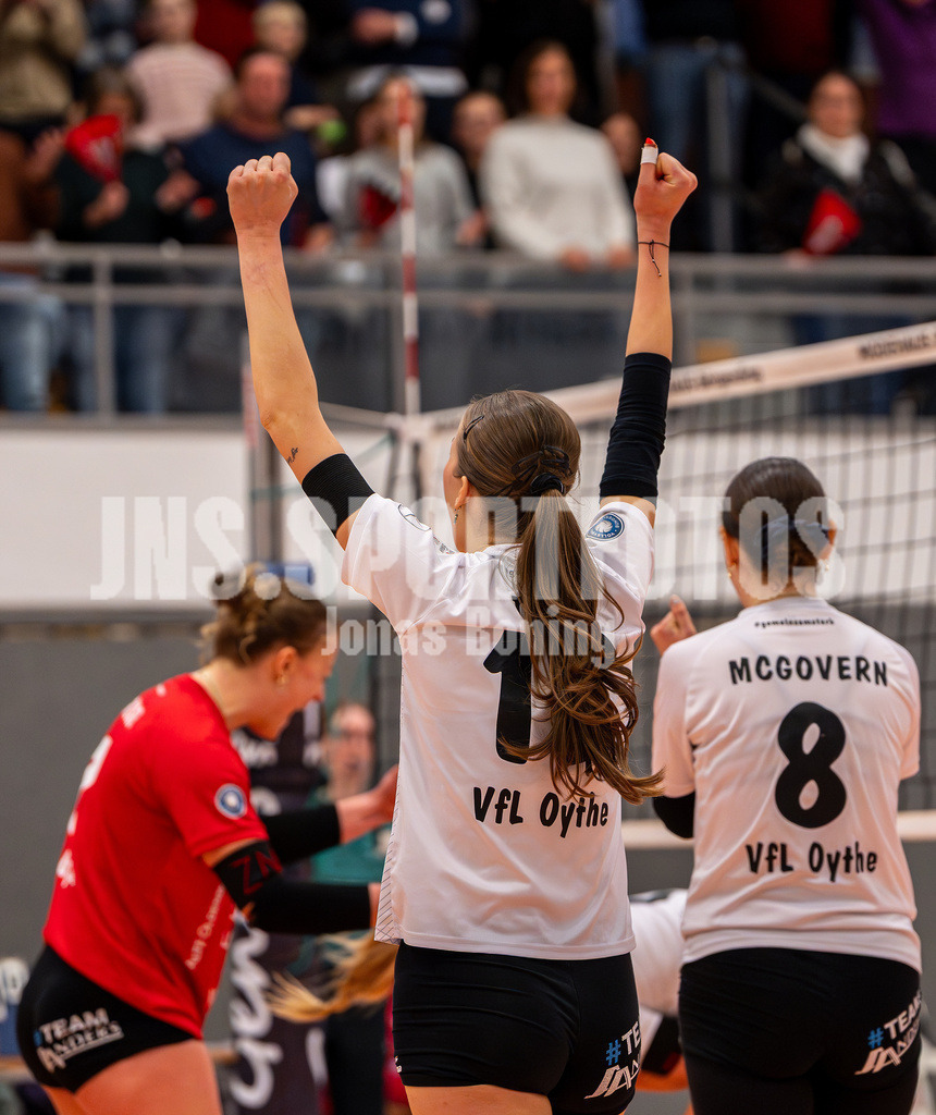 Volleyball I Frauen I Saison 2025-2026 I 2 Bundesliga Pro I 17. Spieltag VFL Oythe - VC Stralsund I 1939 | jns.sportfotos - Realisiert mit Pictrs.com