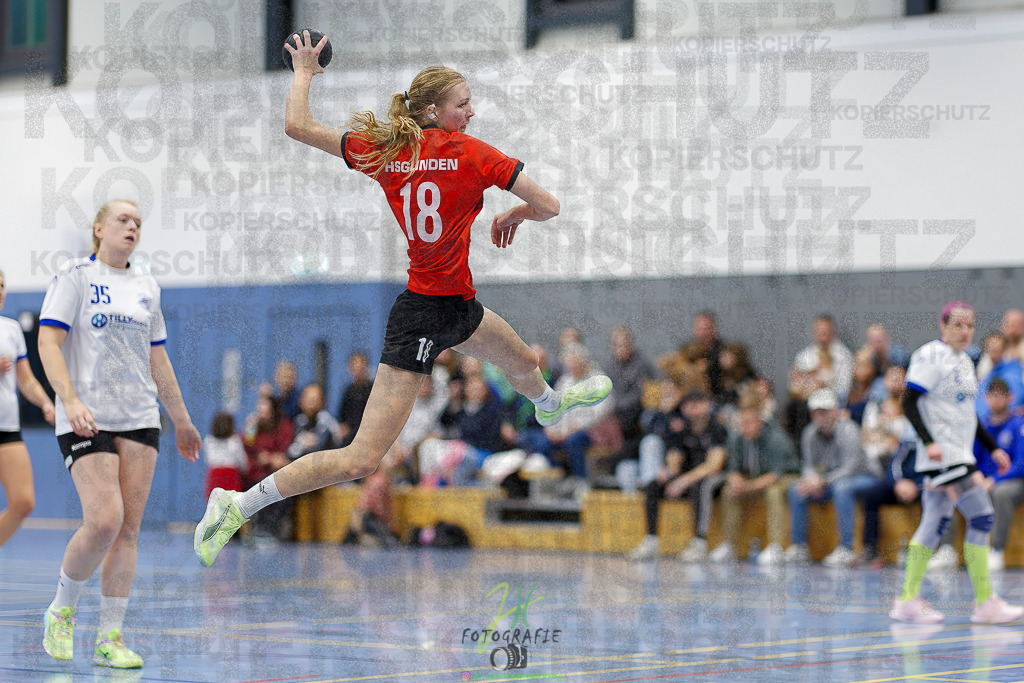 Frauen 2. Bezirksklasse; SG Rechtenbach - HSG Linden II | Frauen 2. Bezirksklasse; SG Rechtenbach - HSG Linden II am 16.11.2025 in Rechtenbach (Sporthalle Rechtenbach)Photo © 2025 - Jörg Heinrich - Realisiert mit Pictrs.com