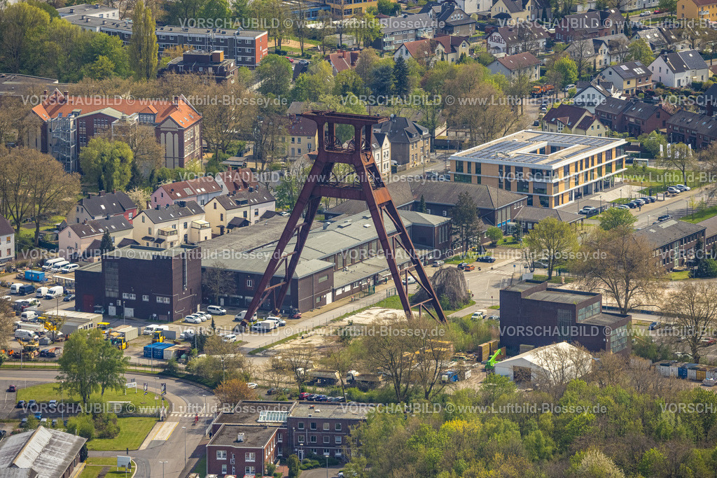 Herne230403571West | Luftbild, Förderturm Zeche Pluto 2/3/7, Wanne, Herne, Ruhrgebiet, Nordrhein-Westfalen, Deutschland