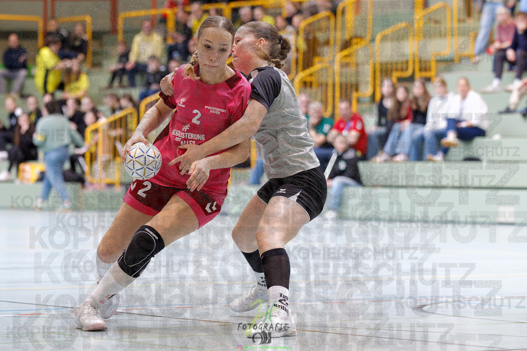 Hessenmeisterschaft wJC - Spiel um Platz 3; TuS Kriftel - SG Schenklengsfeld | Hessenmeisterschaft wJC - Spiel um Platz 3; TuS Kriftel - SG Schenklengsfeld am 22.03.2025 in Biedenkopf (Sporthalle Lahntalschule)Photo © 2025 - Jörg Heinrich - Realisiert mit Pictrs.com