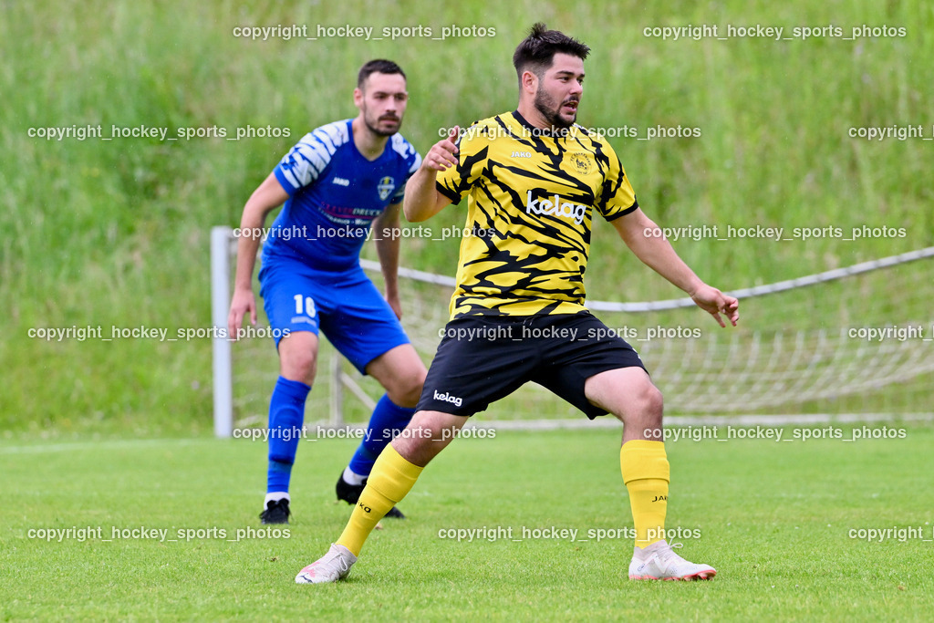 SV Wernberg vs. FC Faakersee | #31 Arnel Mulahalilovic FC Faakersee, #16 Igor Lovric SV Wernberg, SV Wernberg vs. FC Faakersee, SV Wernberg vs. FC Faakersee am 01.06.2024 in Wernberg (Sportplatz Wernberg), Austria, (Photo by Bernd Stefan)