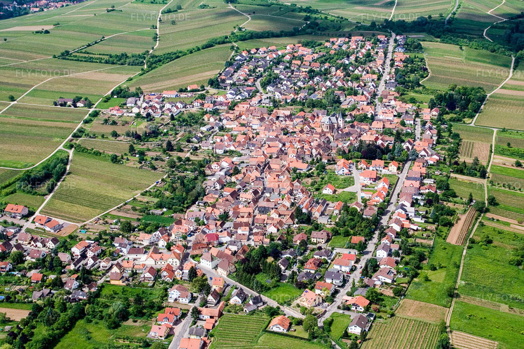 Luftbild: der Pfalz im Ortsteil Arzheim in Landau im Bundesland Rheinland-Pfalz in Deutschland. Foto: IMG_2137.jpg vom 24.05.2006 durch Werner Riehm/FLY-FOTO.de