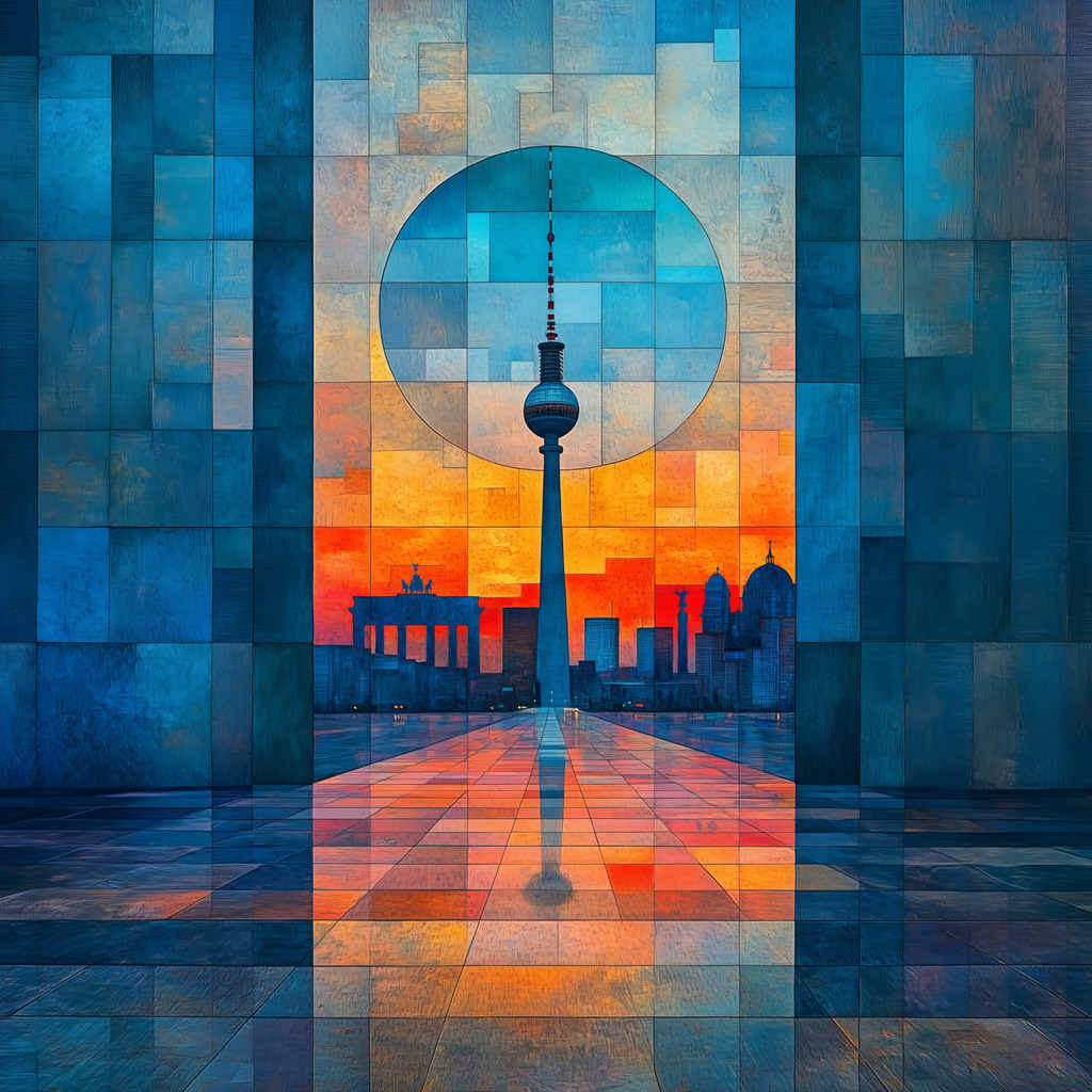 2410001 - Abstraktes Berlin | Abstraktes illustratives Berlin Motiv.