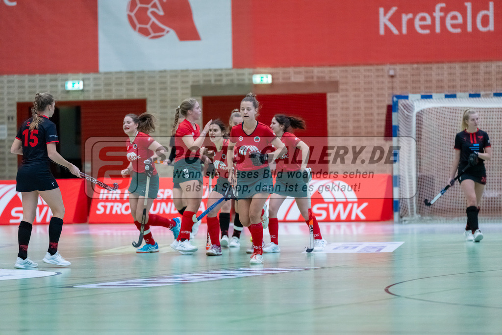 HK_20241214_100074 | 2. Bundesliga Halle Damen Crefelder HTC - DSD Düsseldorf am 14.12.2024 Halle Glockenpitz, Krefeld ,