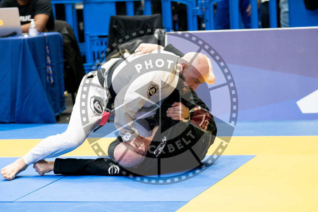 20240124PBB03862 | Fighters compete during the second day of the IBJJF European Championship in Paris, France, on January 24, 2024.