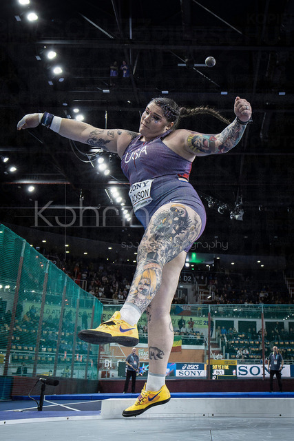 World Athletics Indoor Championships Kujawy Pomorze 26, 20.03.2026 | TORUN, POLAND - MARCH 20:  Chase JACKSON (USA) competes in the women's shot put during the World Athletics Indoor Championships Kujawy Pomorze 26 on day 1 / session 2 at Kujawsko-Pomorska Arena Torun on March 20, 2026 in Torun, Poland. 