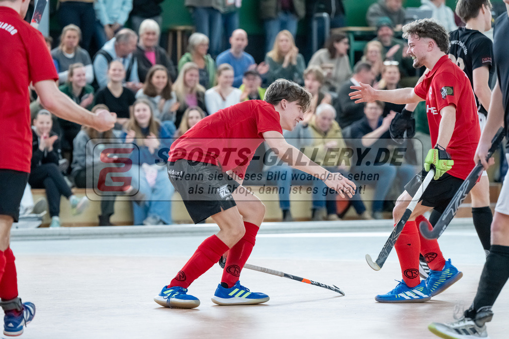 HK_20250202_102379 | 2. Bundesliga Halle Herren Club Raffelberg - Schwarz Weiss Köln am 2.2.2025 Halle am Raffelberg, Duisburg ,