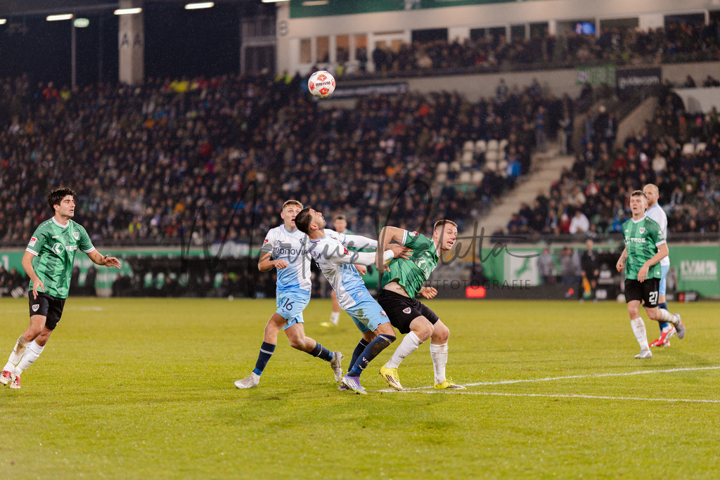 2. Bundesliga, Saison 2025/26, 21. Spieltag: SC Preußen Münster - VfL Bochum | Münster, 06.02.2026: 2. Bundesliga, 21. Spieltag, SC Preußen Münster gegen VfL Bochum im LVM-Preußenstadion in Münster. Foto: sportfotografie.ms | Markus Paletta - Realisiert mit Pictrs.com