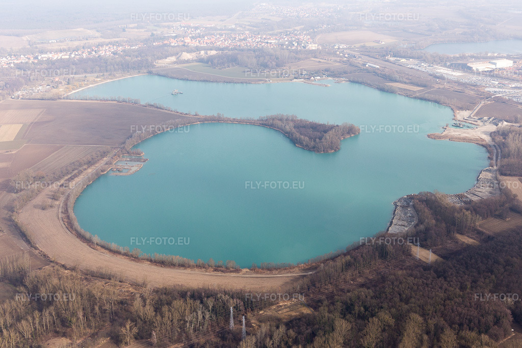Vue aérienne: Vue de la ville à Lauterbourg dans le département Bas Rhin, France. Photo: IMG_096931.jpg prise le 19/02/2017 par Werner Riehm/FLY-FOTO.euRésolution de l'original: 5472 x 3648 px