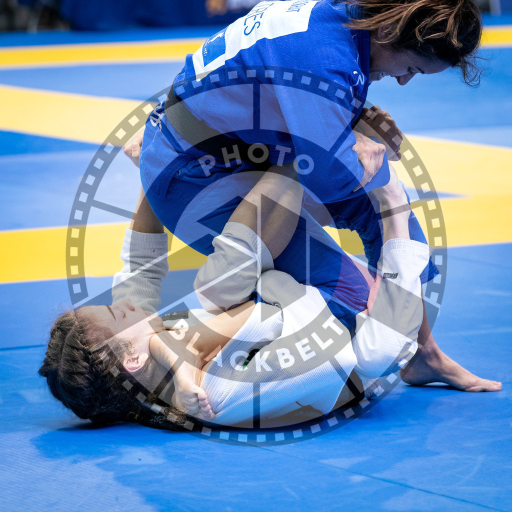 20240126PBB0776 | Fighters compete during the Brazilian Jiu-Jitsu European Championship of the IBJJF in Paris, France, on January 26, 2024.