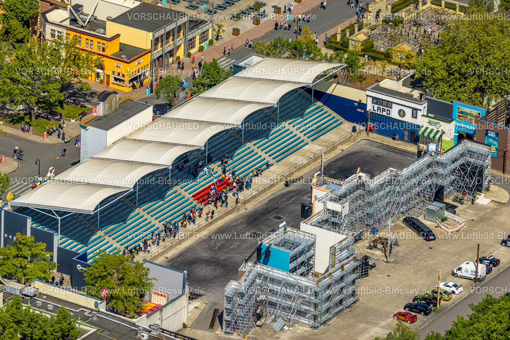 Bottrop230510312Kirchhellen | Luftbild, Movie Park Germany, Freizeitpark zum Thema Film, Trinüne, Kirchhellen-Nord-Ost, Bottrop, Ruhrgebiet, Nordrhein-Westfalen, Deutschland