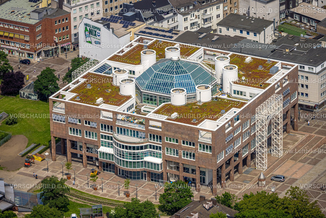 Dortmund240507212 | Luftbild, Rathaus und Friedensplatz am Stadtgarten, City, Dortmund, Ruhrgebiet, Nordrhein-Westfalen, Deutschland