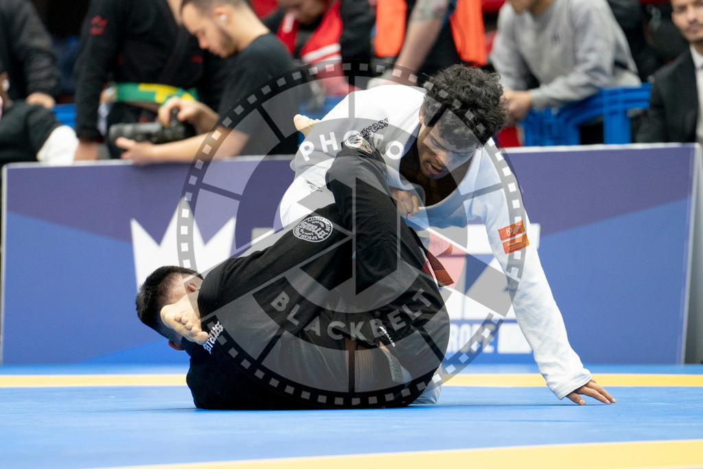 20240124PBB00266 | Fighters compete during the second day of the IBJJF European Championship in Paris, France, on January 24, 2024.