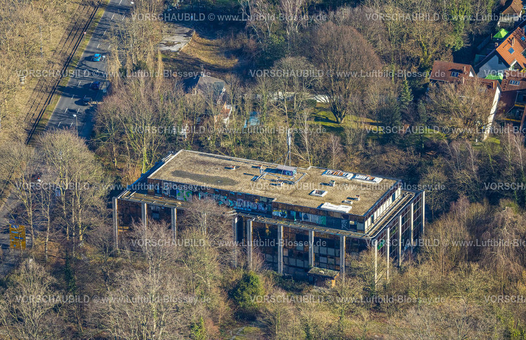 Dortmund230200582 | Luftbild, geplanter Abriss altes Bürogebäude Siemens-Nixdorf-Haus an der Max-Eyth-Straße für neues Wohngebäude, Westfalendamm, Dortmund, Ruhrgebiet, Nordrhein-Westfalen, Deutschland