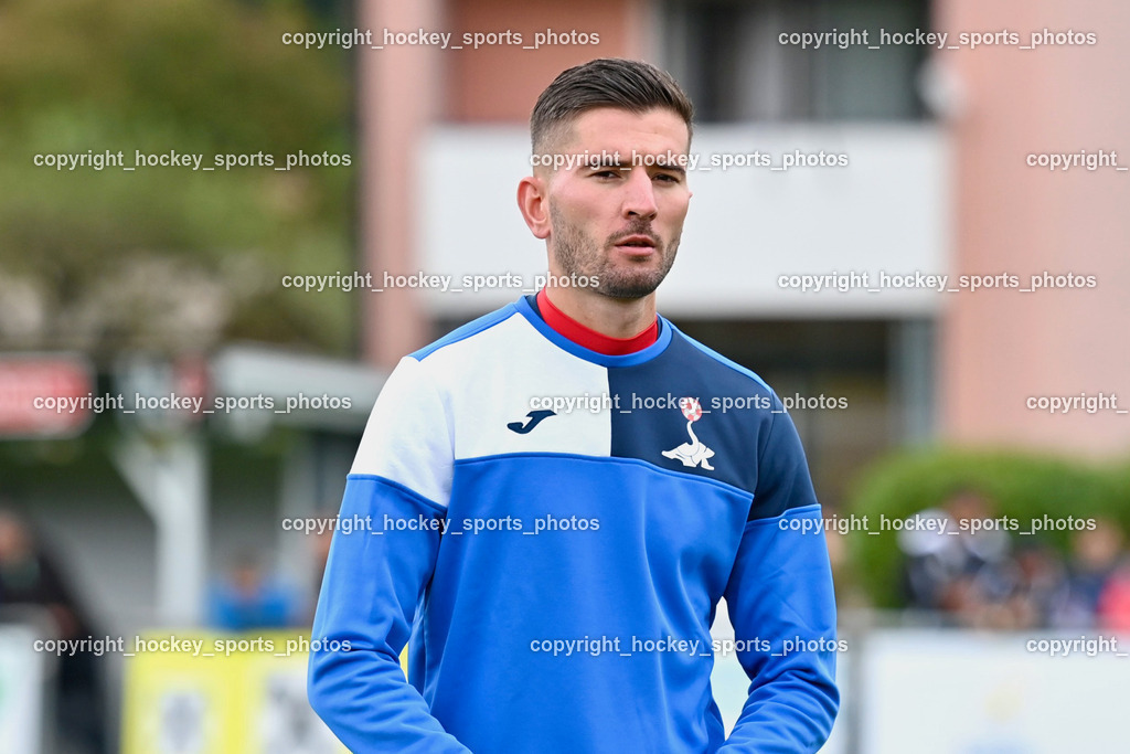 SVG Bleiburg vs. SAK 23.9.2023 | #7 Hrvoje Jakovljevic SAK, SVG Bleiburg vs. SAK 23.9.2023, SVG Bleiburg vs. SAK am 23.09.2023 in Bleiburg (Karl Kornberger Stadion), Austria, (Photo by Bernd Stefan)