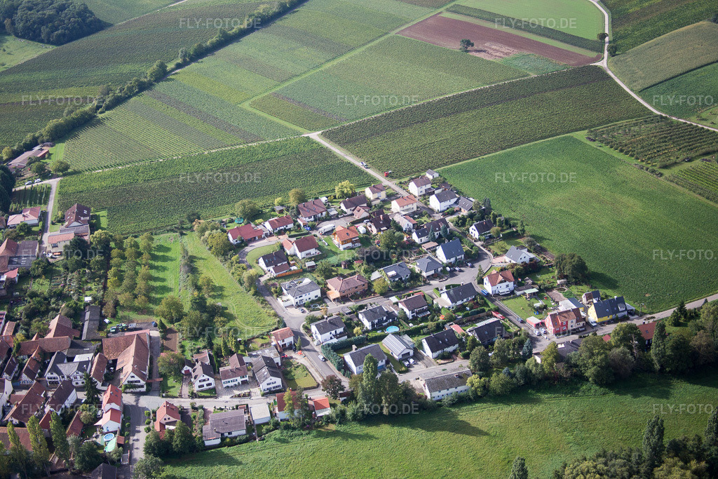 Luftbild: An d. Ölmühle im Ortsteil Heuchelheim in Heuchelheim-Klingen im Bundesland Rheinland-Pfalz in Deutschland. Foto: IMG_072632.jpg vom 19.09.2014 durch Werner Riehm/FLY-FOTO.de