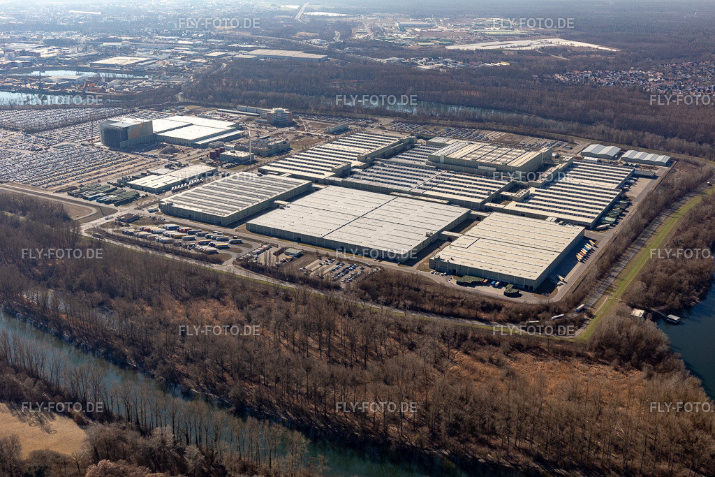Insel Grün | Luftbild: Insel Grün in Germersheim im Bundesland Rheinland-Pfalz in Deutschland. Foto: IMG_112855.jpg vom 27.02.2019 durch Werner Riehm/FLY-FOTO.de - Realisiert mit Pictrs.com