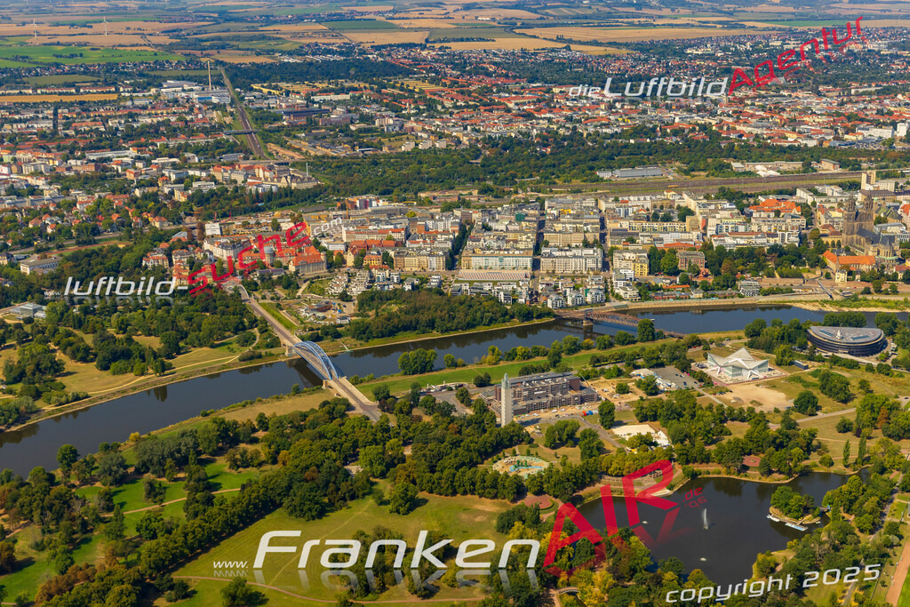 Adolf Mittag See Magdeburg Bild- Das Luftbild wurde 2025 vom UL-Flugzeug heraus erstellt ( keine Drohne bzw. Drohnenaufnahme ) - Hochauflösende Luftaufnahme -Nicht vergleichbar mit Google Maps oder Satelittenbilder- Die Geschenkidee !Mit Lizenz und Bildrechte bestellbar - CC