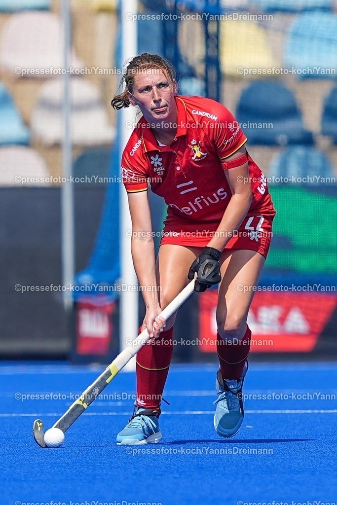 xydrx13082502039 | 13.08.2025, xydrx, Frauen EuroHockey Championship 2025, Gruppenphase, Gruppe B, Belgien - Schottland, Sparkassenpark Mönchengladbach: Stephanie Vanden Borre (BEL #22)