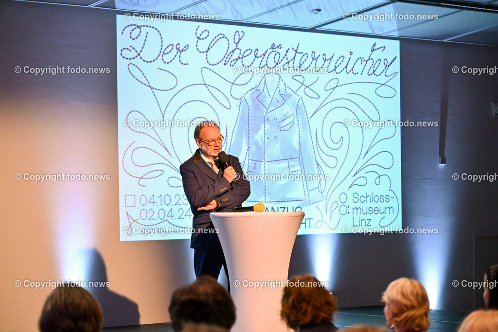Schloss Linz_ Praesentation Oberoesterreicher Anzug_ 03.10.2023_-34 | 03.10.2023, Schlossmuseum Linz, AUT,  Praesentation Oberoesterreicher Anzug, im Bild Alfred Weidinger (Kuenstlerischer Geschaeftsfuehrer Landes Kultur GmbH)