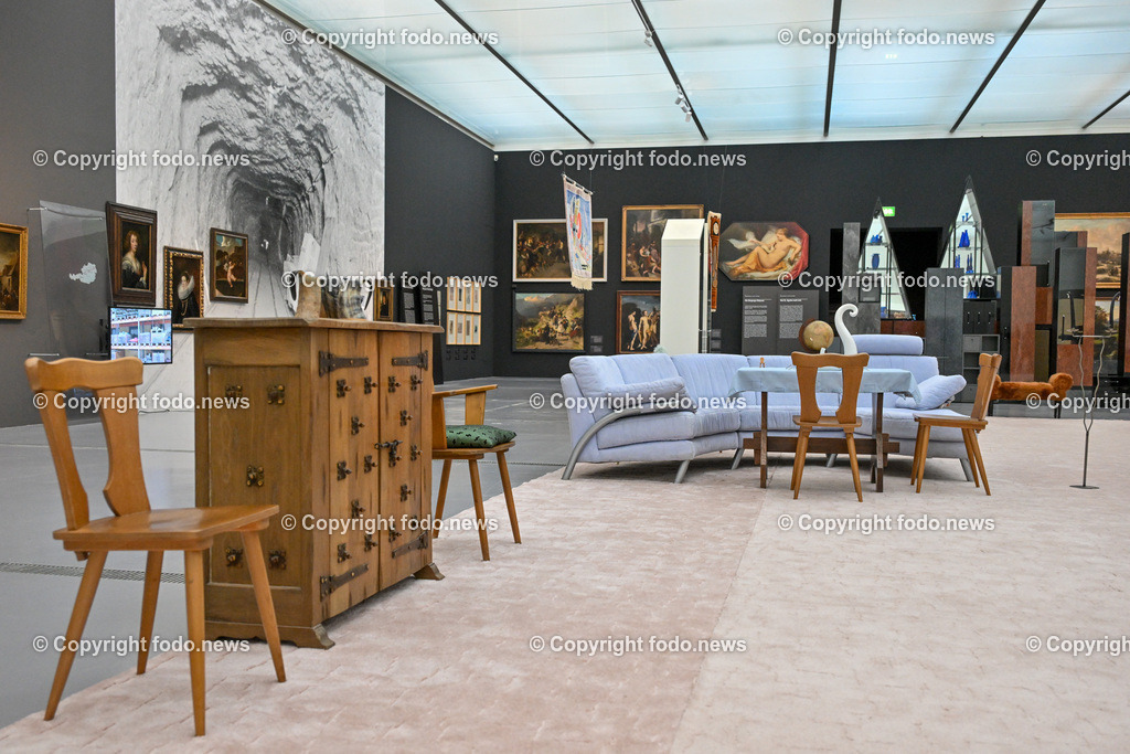 Lentos Kunstmuseum_ Die Reise der Bilder_ Hitlers Kulturpolitik_ 19.03.2024-11 | 19.03.2024, Linz, AUT, Lentos Kunstmuseum, Die Reise der Bilder, Hitlers Kulturpolitik, Kunsthandel und Einlagerungen in der NS-Zeit im Salzkammergut, im Bild Ausstellung, Sammlung, Leihgaben, Bilder, Kunstwerke