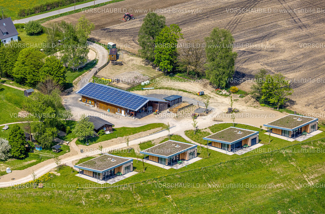 Schmallenberg240505756 | Luftbild, Birkenhof - Landcafé und Ferienhof, Bungalow Ferienhäuser, Holthausen, Schmallenberg, Sauerland, Nordrhein-Westfalen, Deutschland