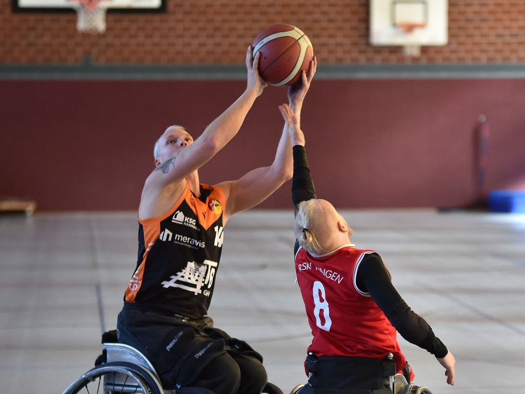2024-10-26-0500 | RSKV Tuebingen vs. Hannover United 2, Rollstuhlbasketball, 2. Bundesliga Sued, 3. Spieltag, Saison 2024/2025, 26.10.2024, Foto: Ralph Kunze - Realisiert mit Pictrs.com
