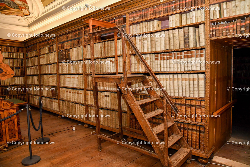 Stift Lambach_ Bibliothek_ 25.08.2022-30 | 25.08.2022, Lambach, AUT, Stift Lambach, Bibliothek, im Bild Bibliothek