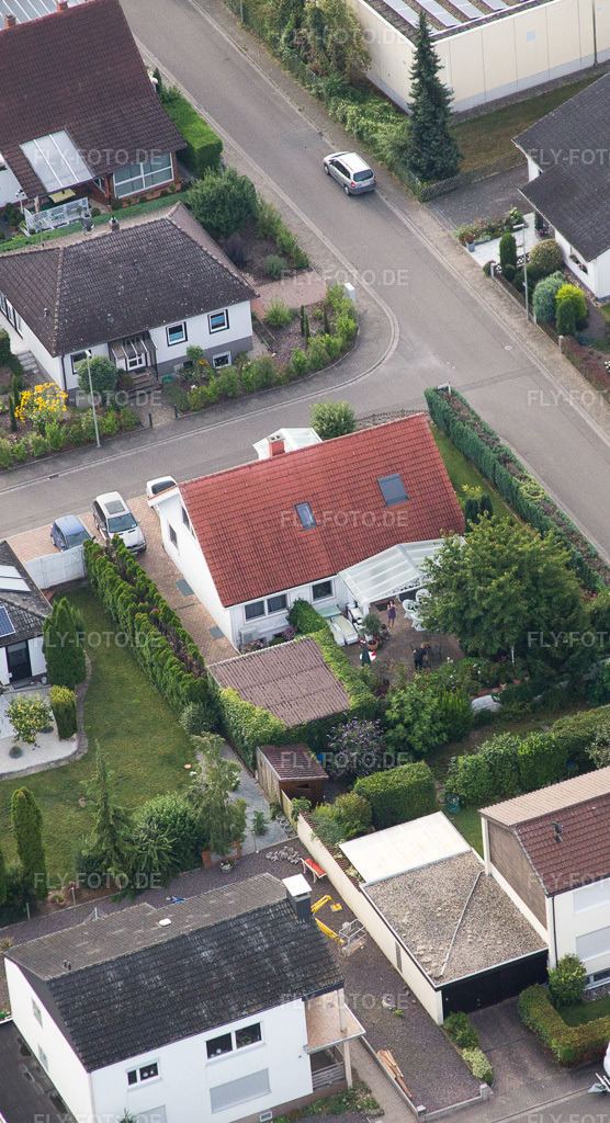 Luftbild: Billigheim-Ingenheim, Maxburgstr im Ortsteil Billigheim in Billigheim-Ingenheim im Bundesland Rheinland-Pfalz in Deutschland. Foto: IMG_092785.jpg vom 13.08.2016 durch Werner Riehm/FLY-FOTO.de