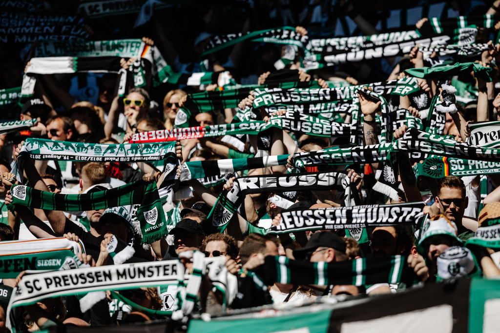 2. Bundesliga, Saison 2024/25, 28. Spieltag: Fortuna Düsseldorf - SC Preußen Münster | Düsseldorf, 05.04.2025: 2. Bundesliga, 28. Spieltag, Fortuna Düsseldorf gegen SC Preußen Münster in der Merkur Spiel-Arena in Düsseldorf. Foto: sportfotografie.ms | Markus Paletta - Realisiert mit Pictrs.com