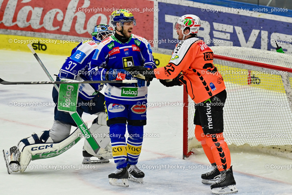 EC IDM WÄRMEPUMPEN VSV vs. MOSER MEDICAL GRAZ99ERS | #37 René Swette EC VSV, #22 Kevin Conley Graz 99ers, #10 Thomas Vallant EC VSV, EC IDM WÄRMEPUMPEN VSV vs. MOSER MEDICAL GRAZ99ERS, EC IDM WÄRMEPUMPEN VSV vs. MOSER MEDICAL GRAZ99ERS am 17.03.2026 in Villach (Stadthalle Villach), Austria, (Photo by Bernd Stefan)