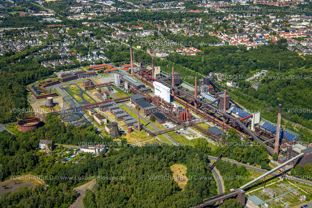 Essen230702595 | Luftbild, Zeche Zollverein, UNESCO-Welterbe, Architekturdenkmal und Industriedenkmal, Stoppenberg, Essen, Ruhrgebiet, Nordrhein-Westfalen, Deutschland