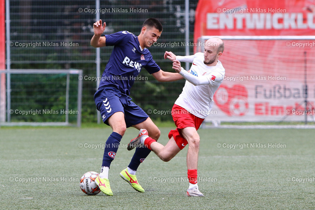 NH_EimsbüttelerTV_FCEintrachtNorderstedtU23_Testspiel_13072024 | #10 Blerim Qestaj (Eimsbütteler TV), #9 Marjo Saric (FC Eintracht Norderstedt U23)Fußball I Herren I Testspiel I Saison 2024-2025 I Eimsbütteler TV - FC Eintracht Norderstedt U23 I 13.07.2024 I Sportzentrum Hoheluft